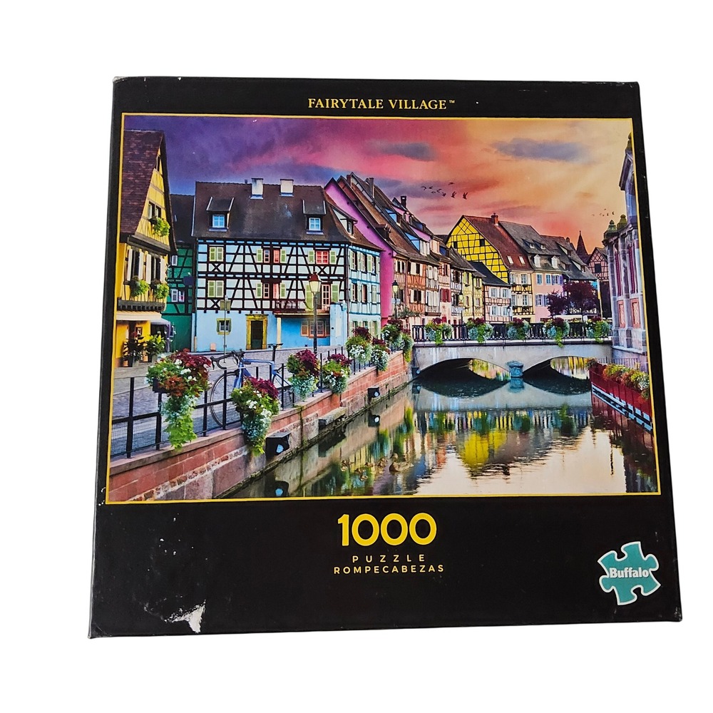 Buffalo Games Fairytale‎ Village 1000 Piece Jigsaw Puzzle Colmar Alsace France